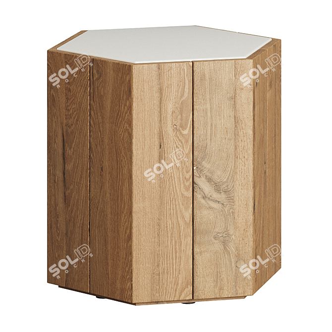 Modern Hexagon Coffee Tables: Tribu 3D model image 3