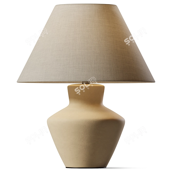 Sleek Modern Table Lamp 3D model image 1