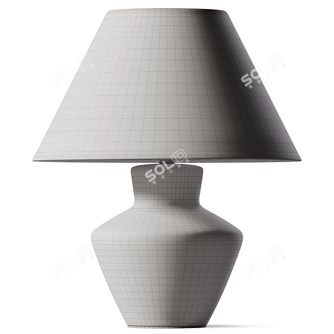 Sleek Modern Table Lamp 3D model image 2