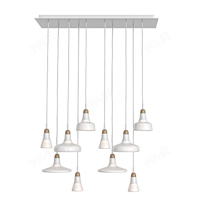 Modern Shadow Light Fixture Design 3D model image 2