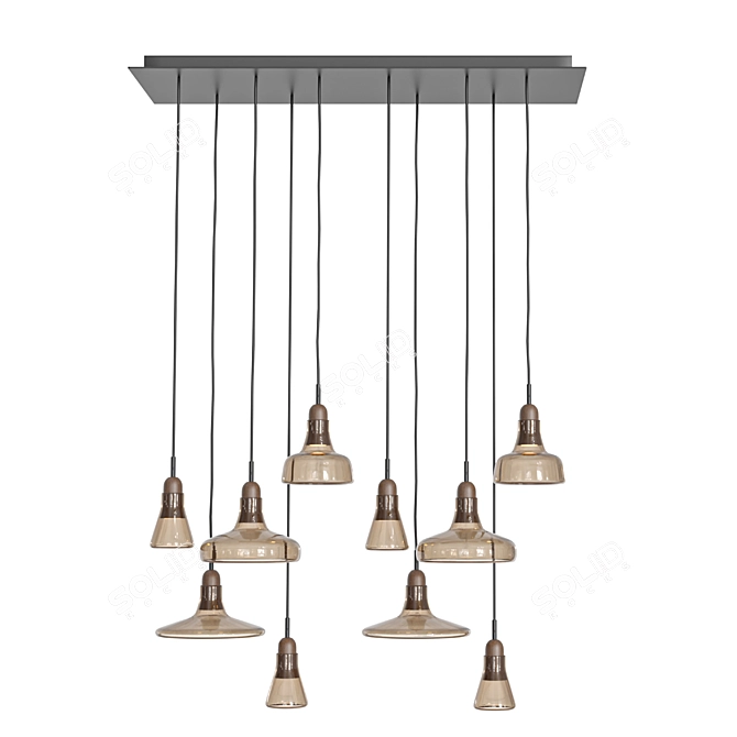 Modern Shadow Light Fixture Design 3D model image 3