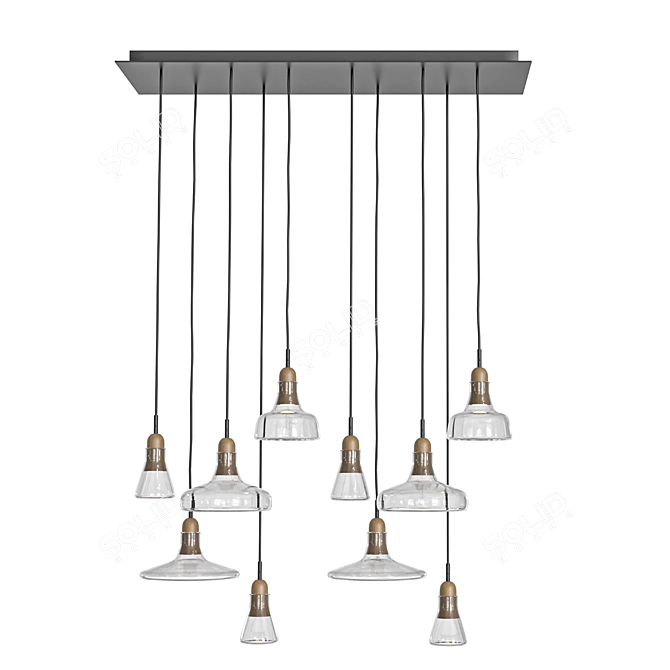 Modern Shadow Light Fixture Design 3D model image 5