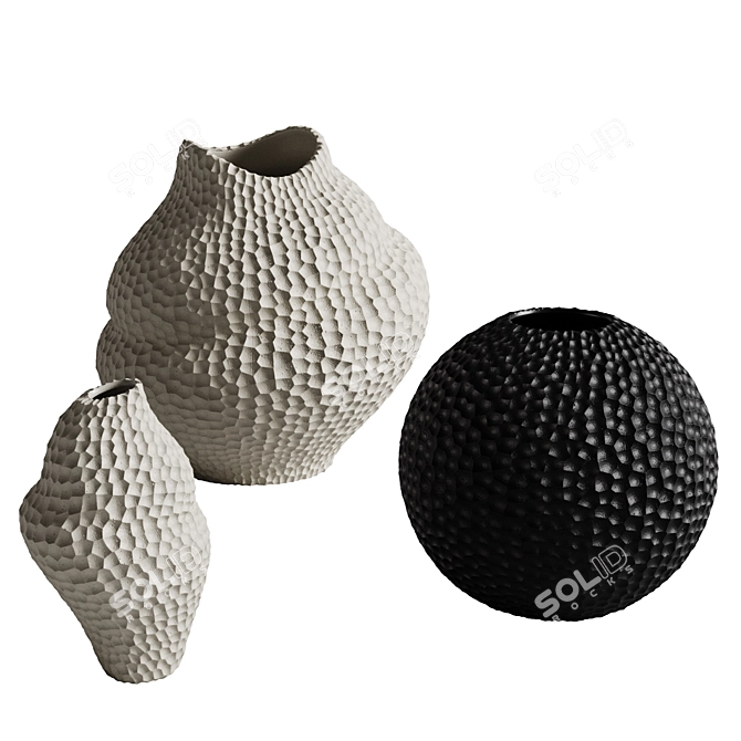 Cooee Design Vase Set 3D model image 1