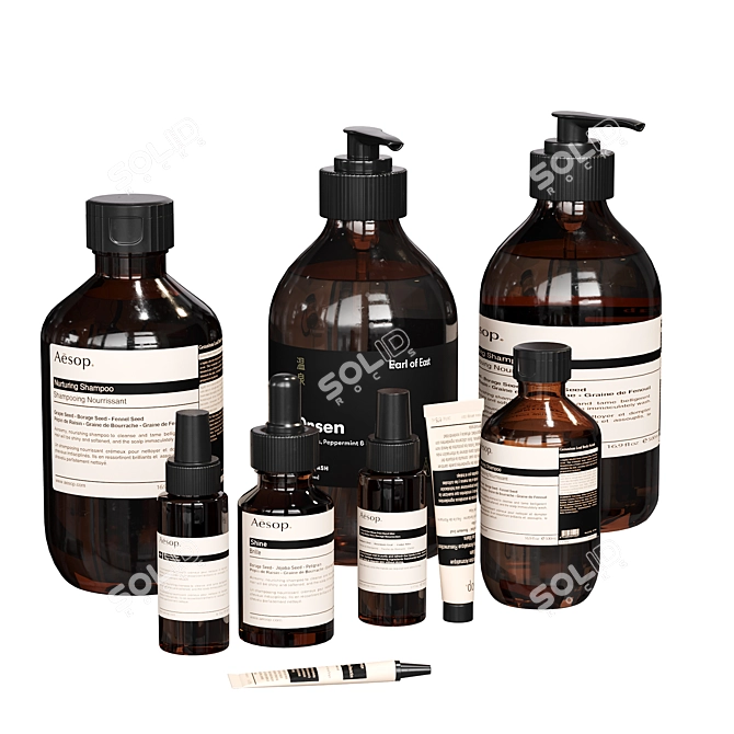 Bathroom Decor Set with Aesop 3D model image 2