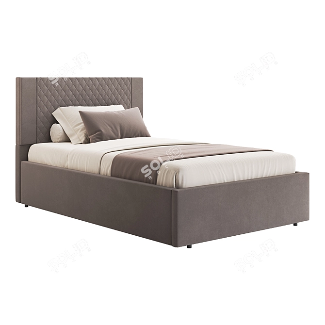 Elegant Geneva Bed 1355 3D model image 5