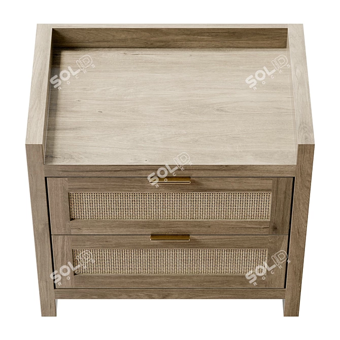 Modern Millwood Pines Nightstand (Современный тумбочка Миллвуд Пайнс) 3D model image 3