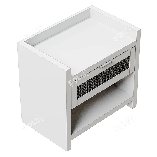 Modern Minimalist Nightstand 55.9cm UV Unwrapped 3D model image 6