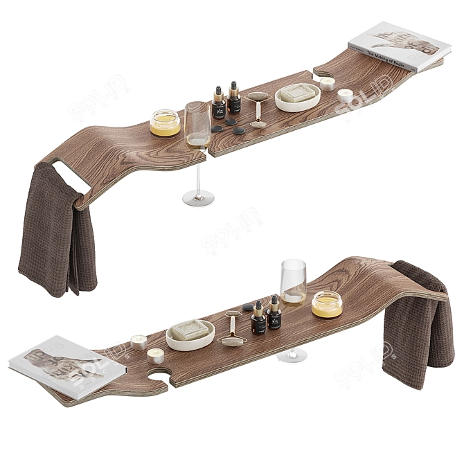 Luxurious Victoria Albert Bath Rack 3D model image 1