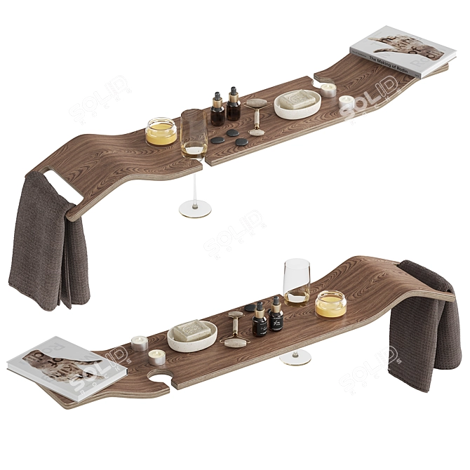 Luxurious Victoria Albert Bath Rack 3D model image 6