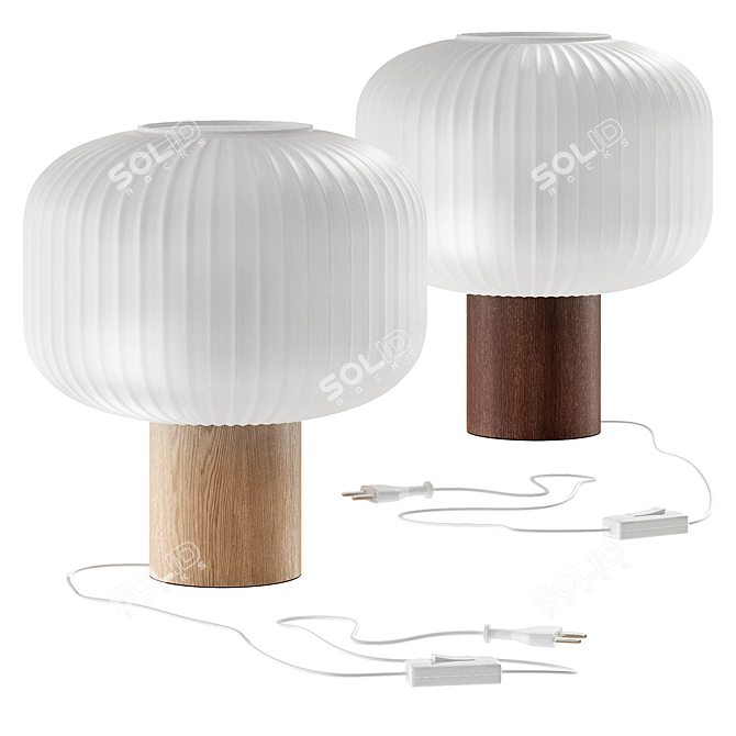 Scandi Living Fair Table Lamp 3D model image 4