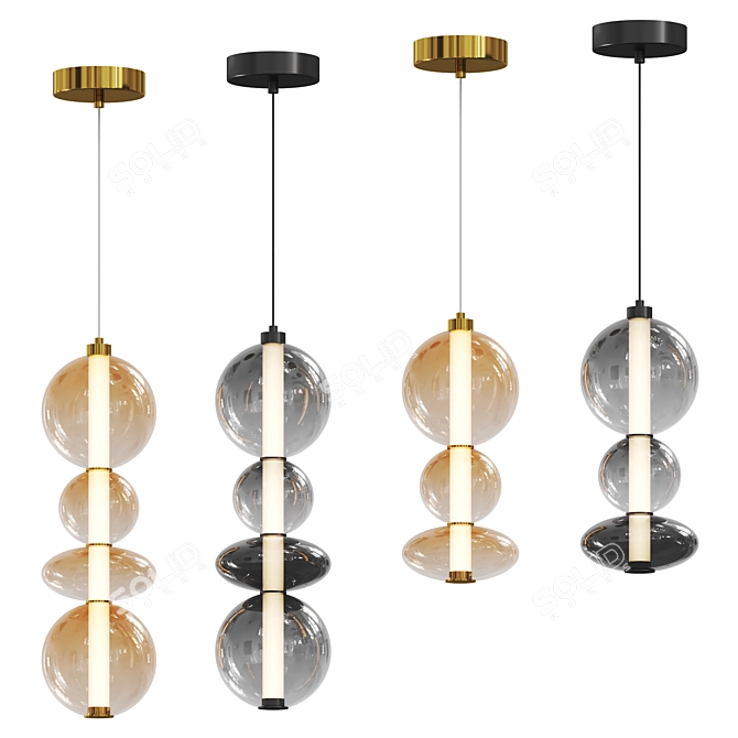 Modern Minimalist Pendant Light 3D model image 3