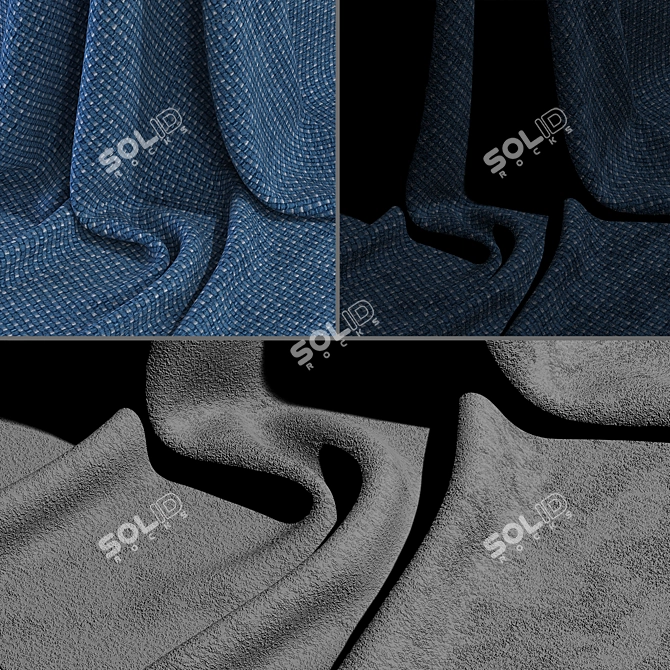 Bamboo Fabric Collection Textures 3D model image 3