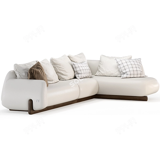 Natuzzi Mirai Set 2 Sectional 3D model image 2