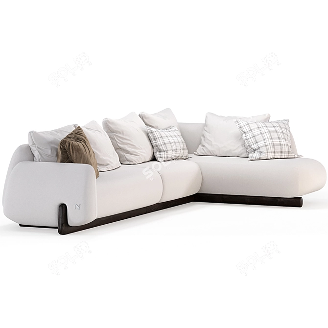 Natuzzi Mirai Set 2 Sectional 3D model image 3