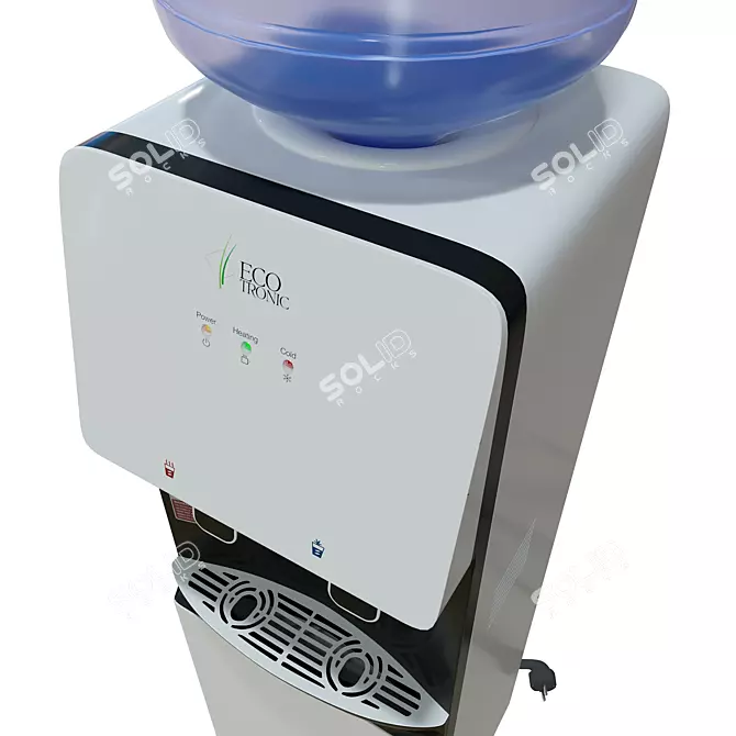 Compact Water Cooler with Heating and Cooling 3D model image 2