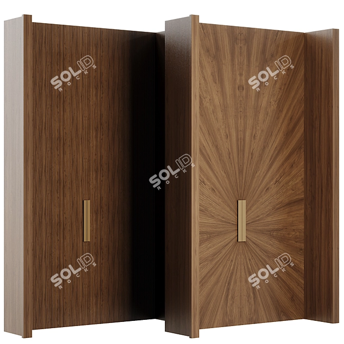  Modern Door Set 2016 3D model image 1