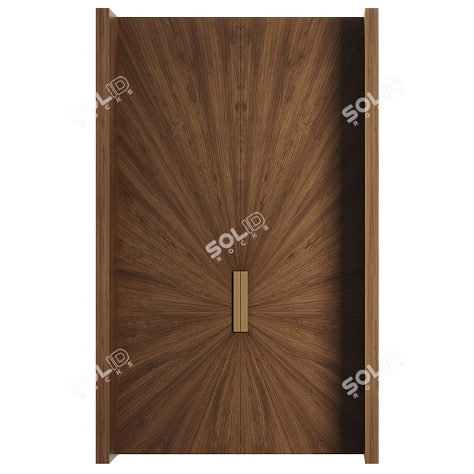  Modern Door Set 2016 3D model image 4