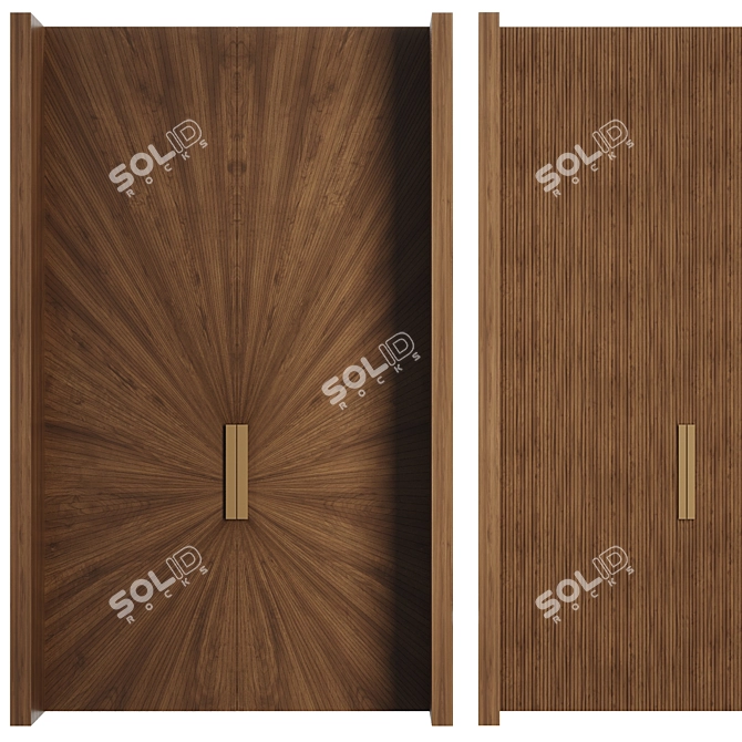  Modern Door Set 2016 3D model image 6