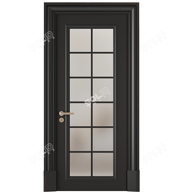 Modern Entrance Door Set 77 3D model image 3