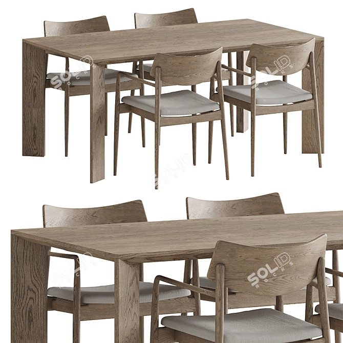 Karimoku Case Furniture Set V2 3D model image 1