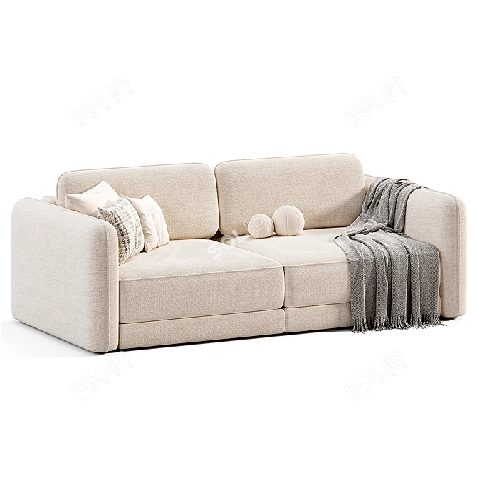 Modern Marli Sofa: Sleek Elegance 3D model image 1