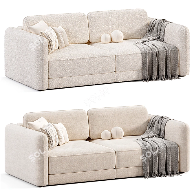 Modern Marli Sofa: Sleek Elegance 3D model image 2