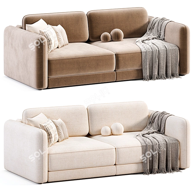 Modern Marli Sofa: Sleek Elegance 3D model image 3