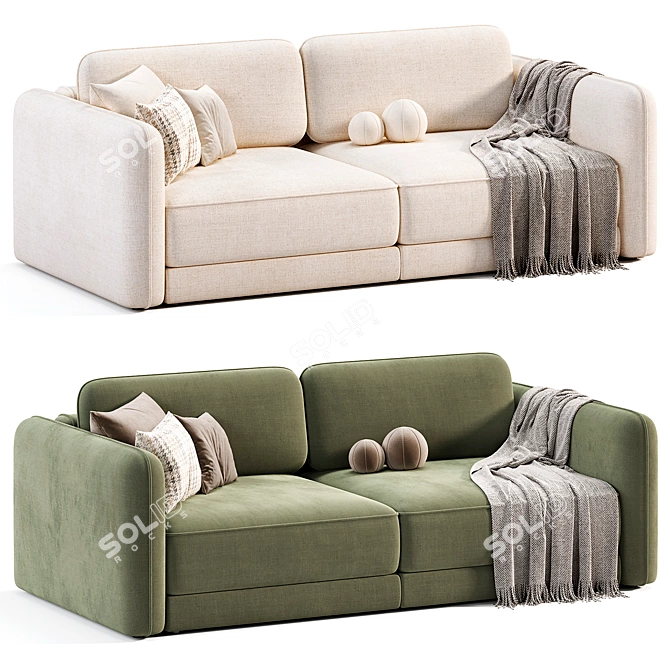 Modern Marli Sofa: Sleek Elegance 3D model image 4