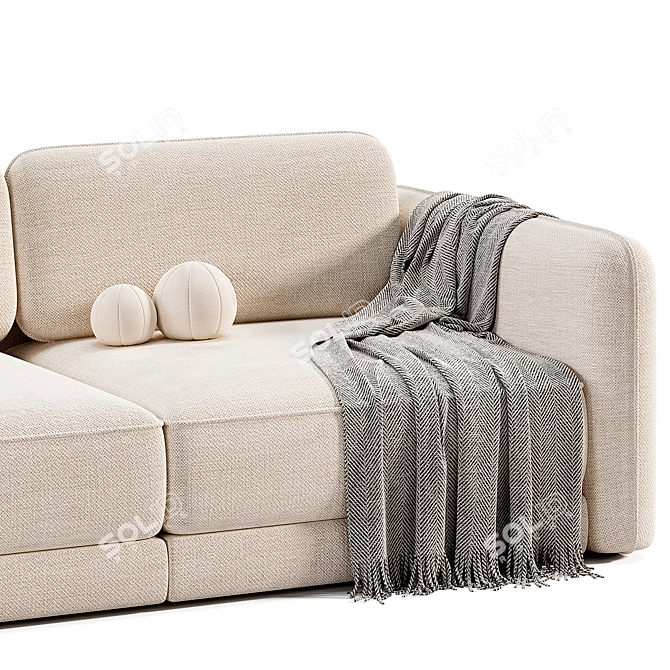 Modern Marli Sofa: Sleek Elegance 3D model image 5