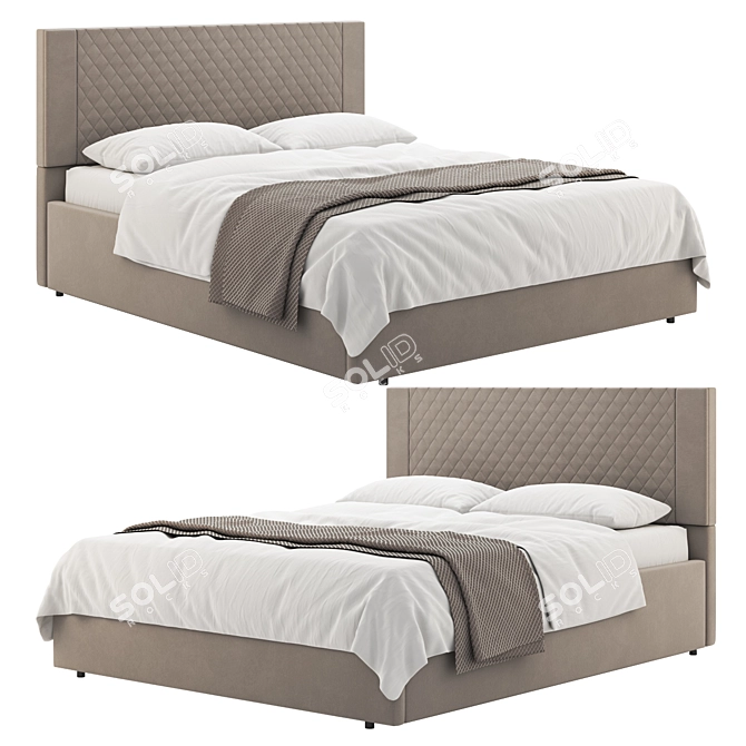 Geneva Bed Frame 1755 3D model image 3