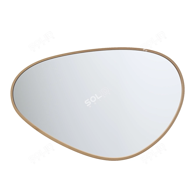 Organic Metal Mirror Fausto 3D model image 1