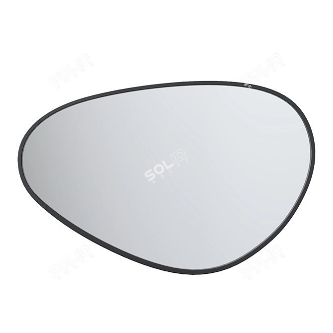 Organic Metal Mirror Fausto 3D model image 2