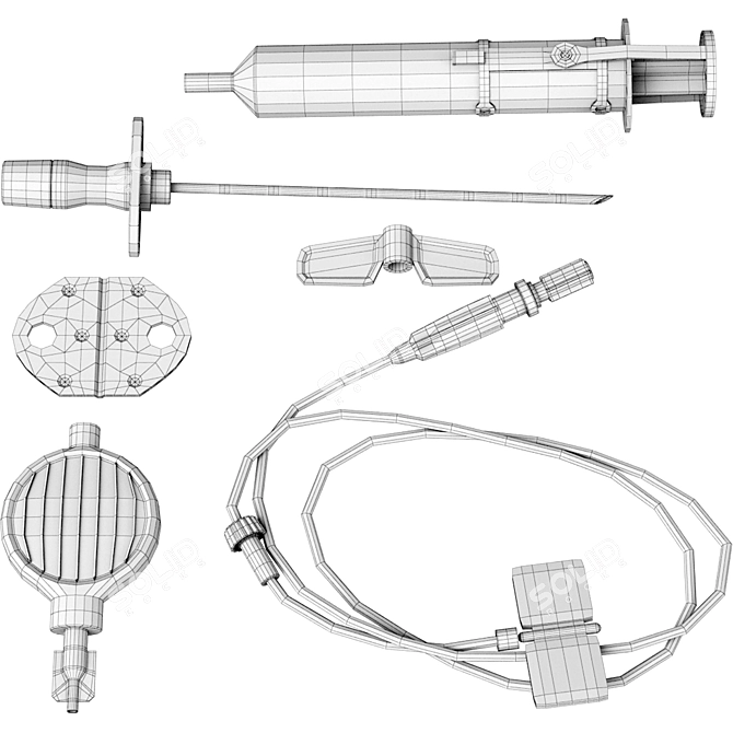 Advanced Pain Management Epidural Catheter 3D model image 4