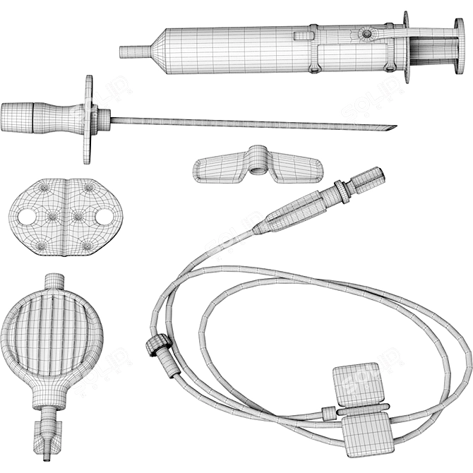 Advanced Pain Management Epidural Catheter 3D model image 5