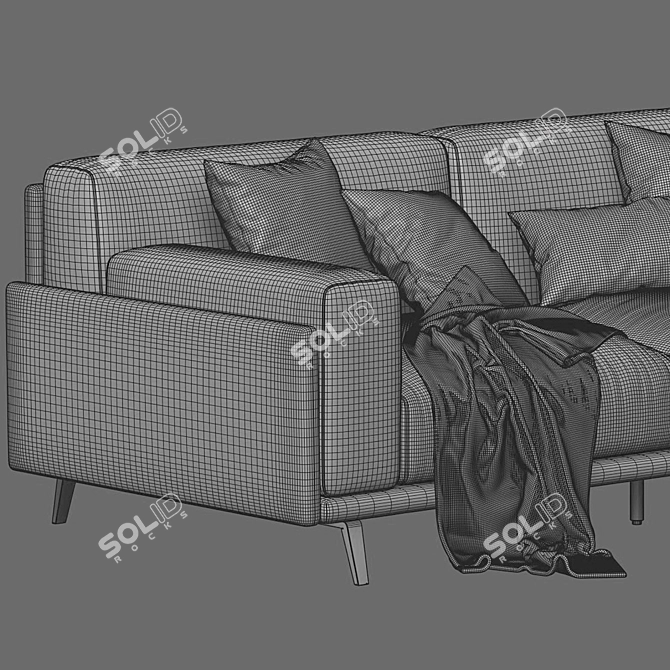 Arflex Frame Seating Collection - Short 3D model image 5