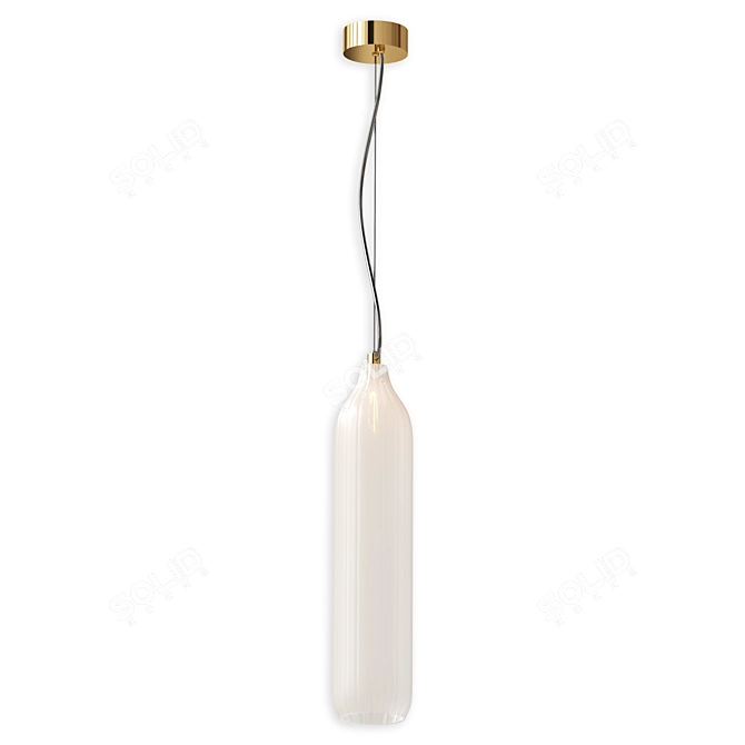 Sleek Flute Pendant Light 3D model image 1