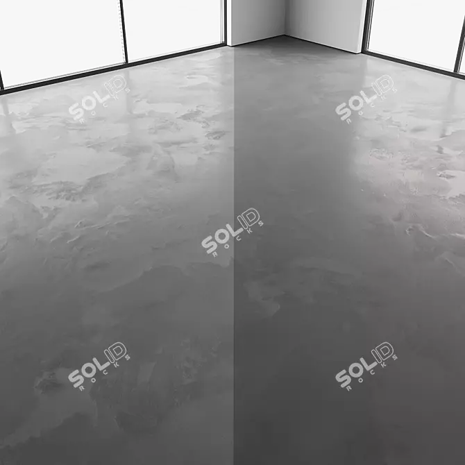 Seamless Concrete Flooring Texture 3D model image 4