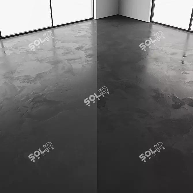 Seamless Concrete Flooring Texture 3D model image 5