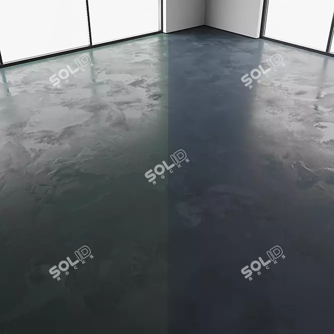 Seamless Concrete Flooring Texture 3D model image 6