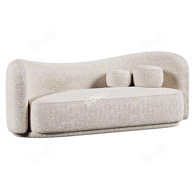 Modern Statement Diane Sofa Available 3D model image 2