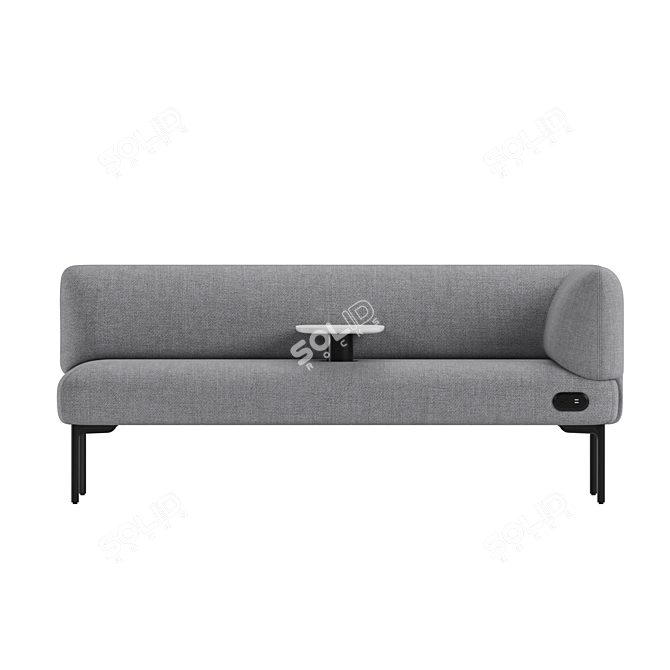 Modern Haworth Cabana Sofa Style 3D model image 4