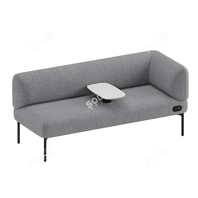 Modern Haworth Cabana Sofa Style 3D model image 6