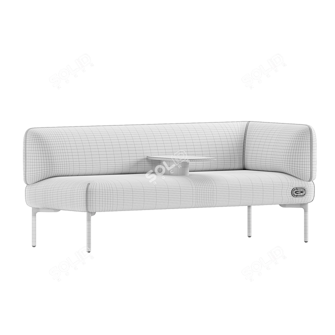 Modern Haworth Cabana Sofa Style 3D model image 7