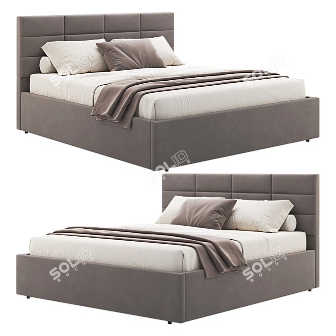 Tefi 1955 Bed Frame 3D model image 3