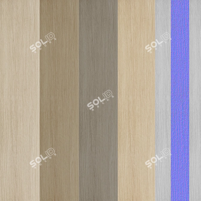 Seamless Wood Textures Bundle 3D model image 2