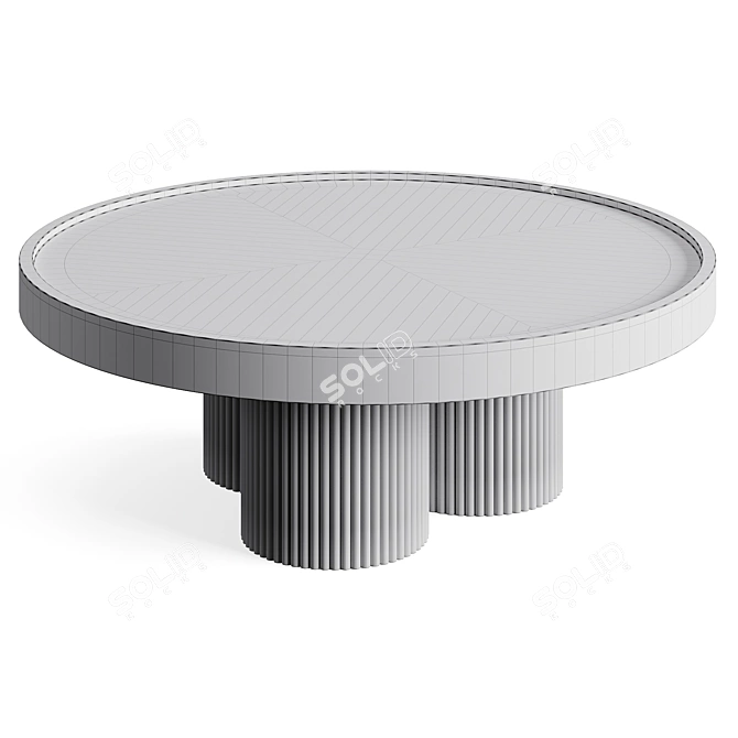 Sleek Arctic Coffee Table Sedna 3D model image 6