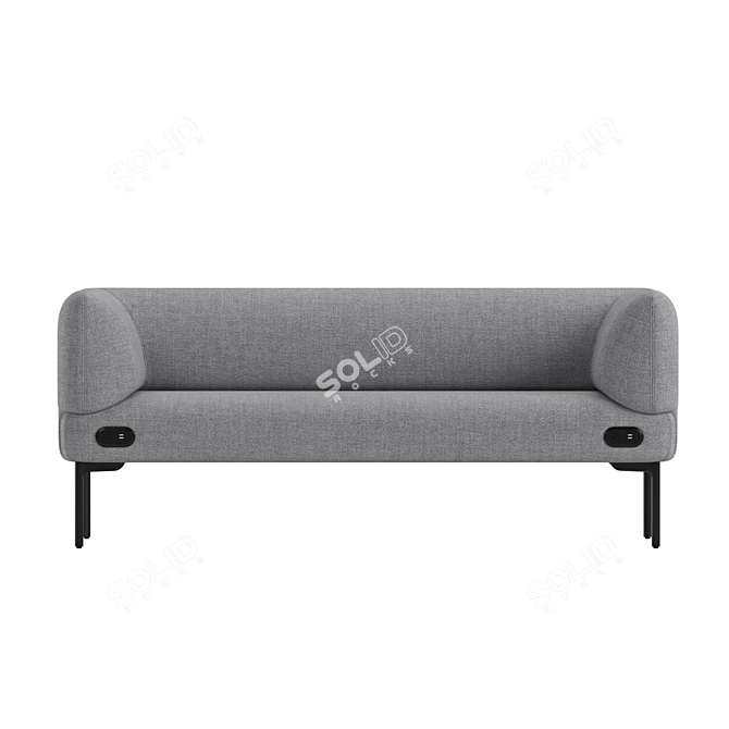 Haworth Cabana Customizable Modern Sofas 3D model image 3