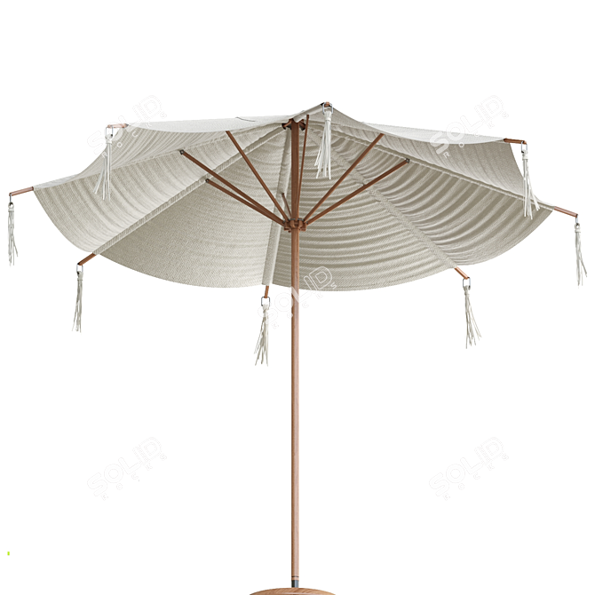  Stylish Round Cantilever Umbrella 3D model image 2