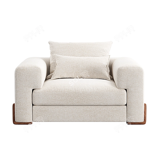 Elegant SOHO Manifesto Sofa 3D model image 9