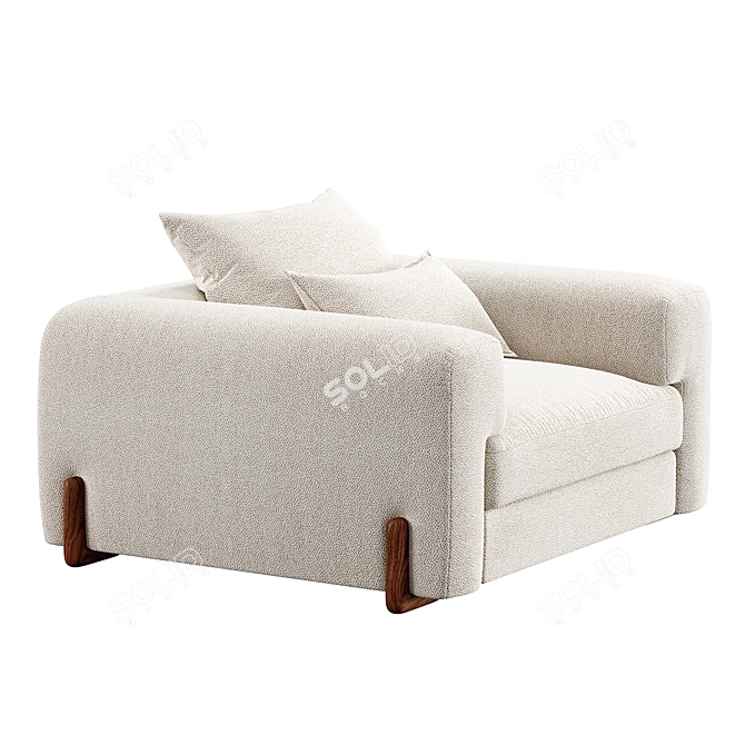 Elegant SOHO Manifesto Sofa 3D model image 10